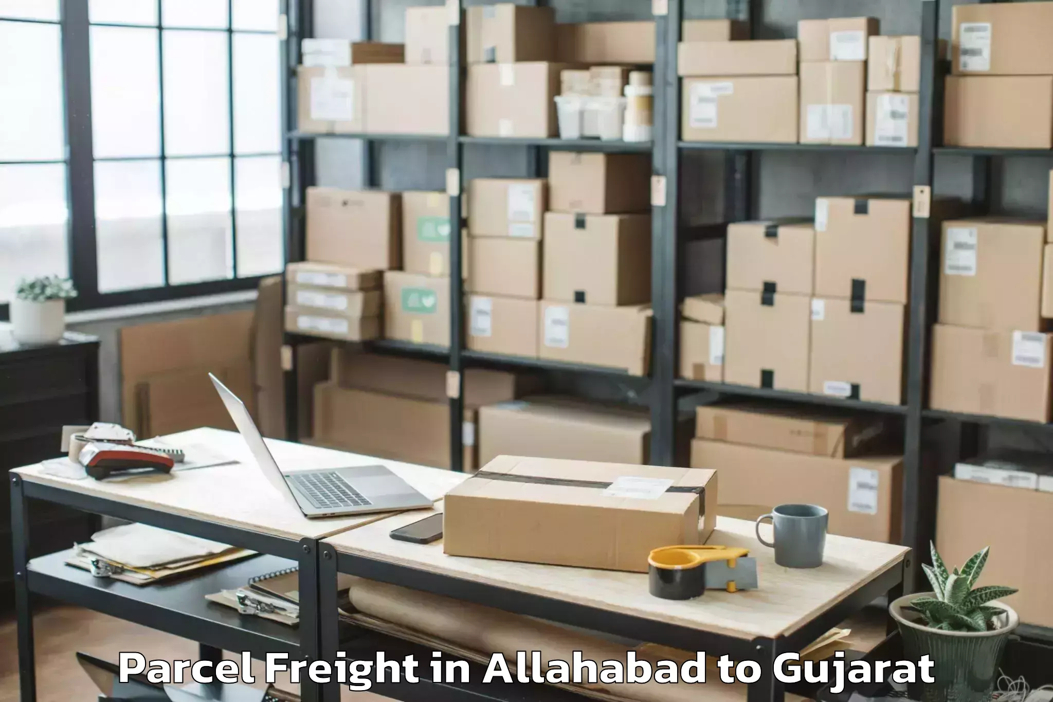 Hassle-Free Allahabad to Vanthali Parcel Freight